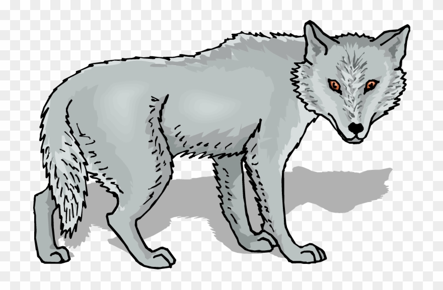 Werewolf Clipart Friendly - Grey Wolf Clipart - Png Download