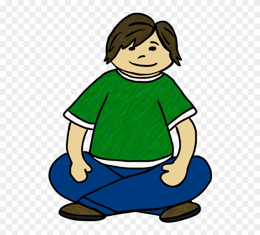 Clip Art By Carrie Teaching First - Kid Sitting Down Clipart - Png Download