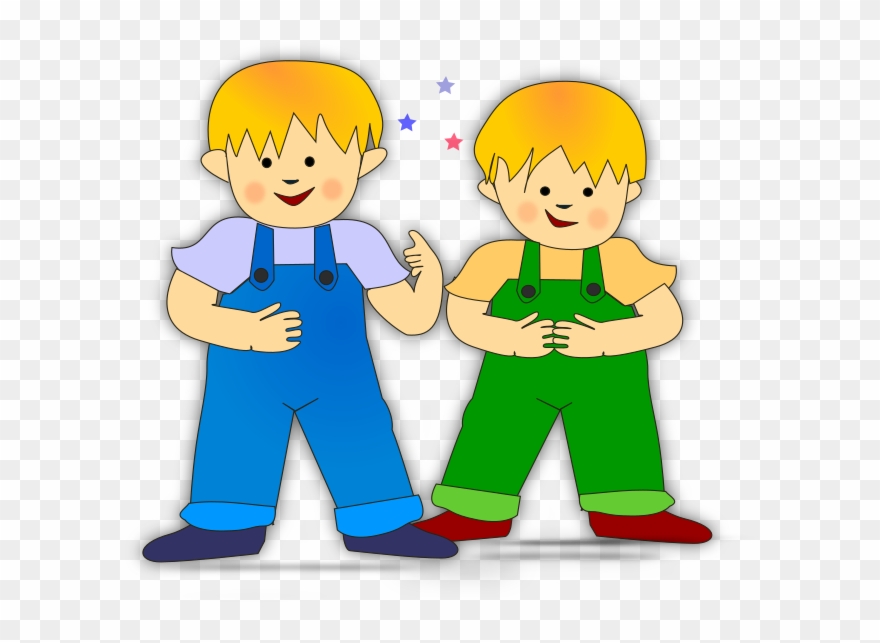 Cousins Clipart Friendly Child - Clipart 2 Boys - Png Download