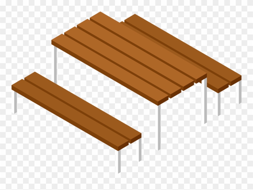 View Full Size - Transparent Background Picnic Table Clipart - Png Download
