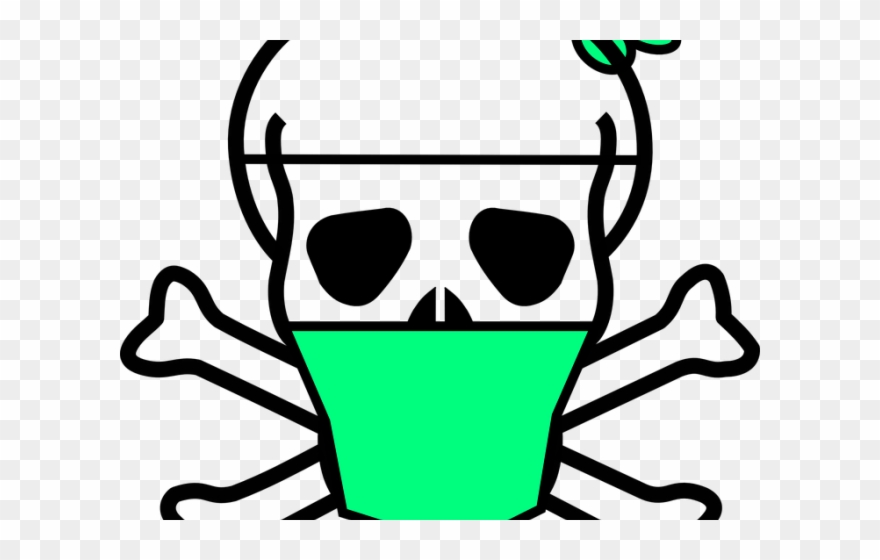 Skeleton Head Clipart Child Friendly - Easy Black Death Drawings - Png Download