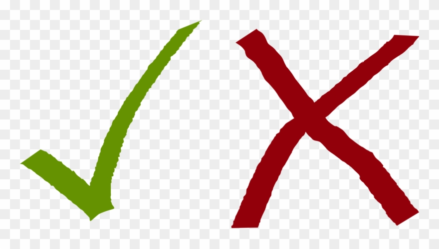 Tick And Cross - Tick And Cross Png Clipart