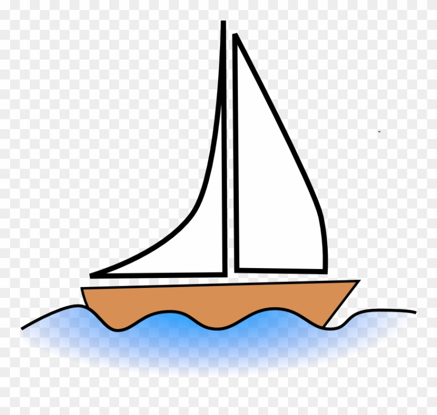 Sailboat Sailing Ship Fishing Vessel Boating - Clip Art Boat - Png Download