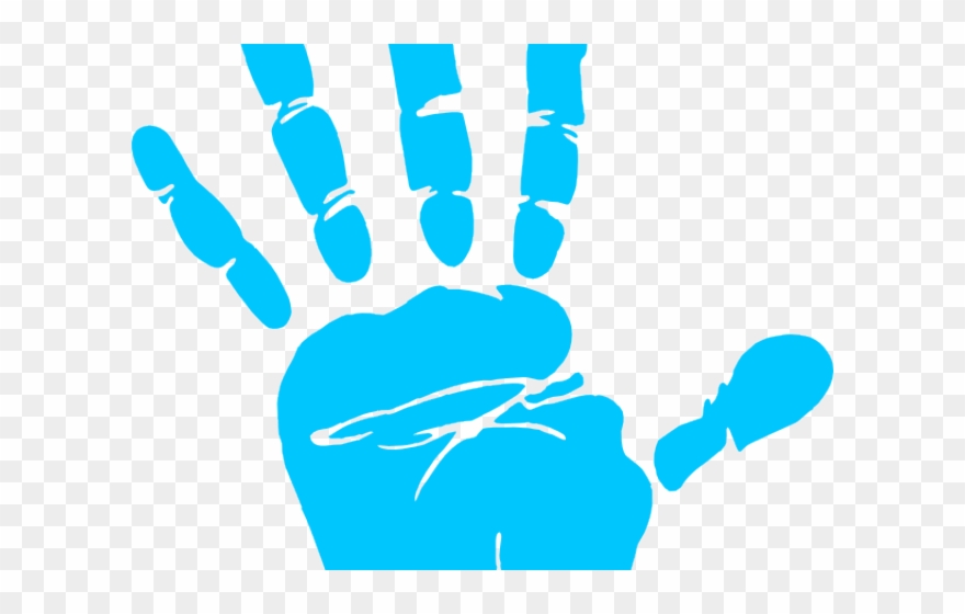 Right Clipart Handprint - Transparent Clip Art Hand - Png Download