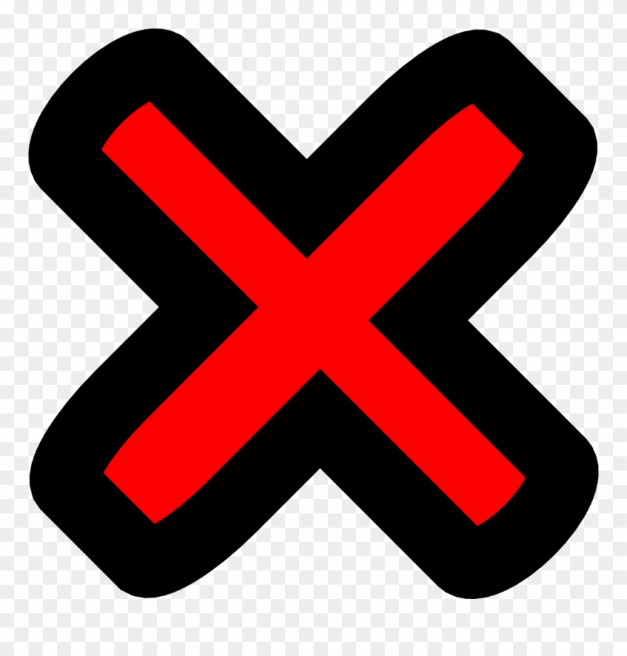 Cross Out Clip Art - Tick And A Cross - Png Download