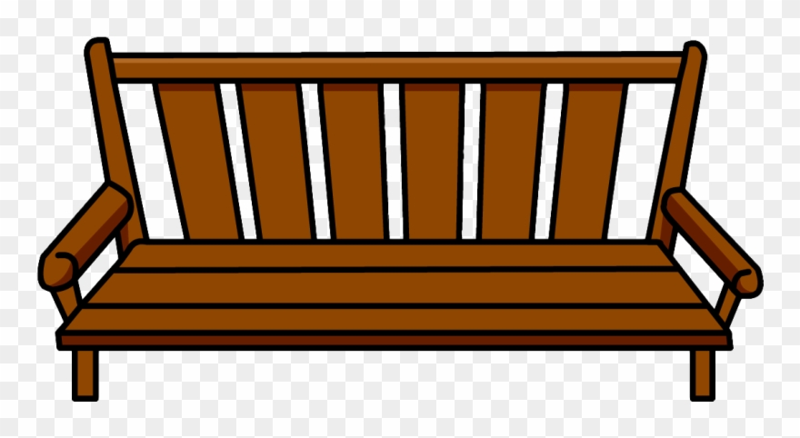 Porch Bench Cliparts - Club Penguin Bench - Png Download