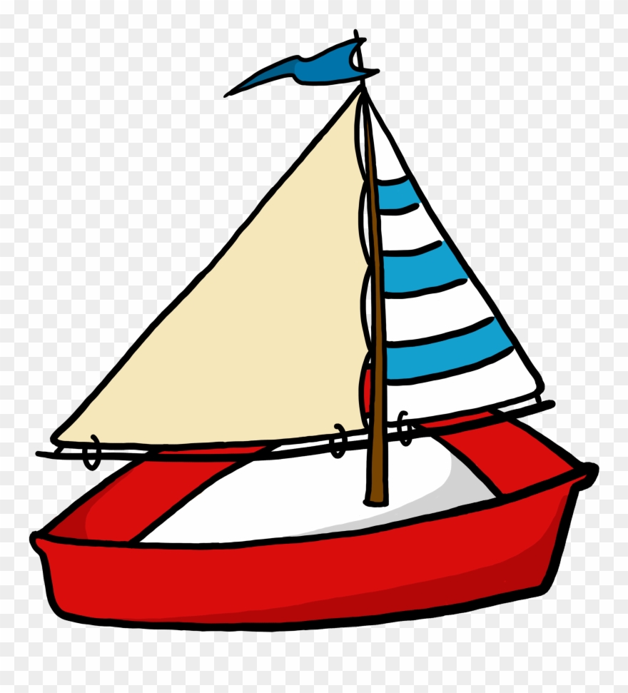 Toy Sailboat Clipart - Boat Clipart Transparent Background - Png Download