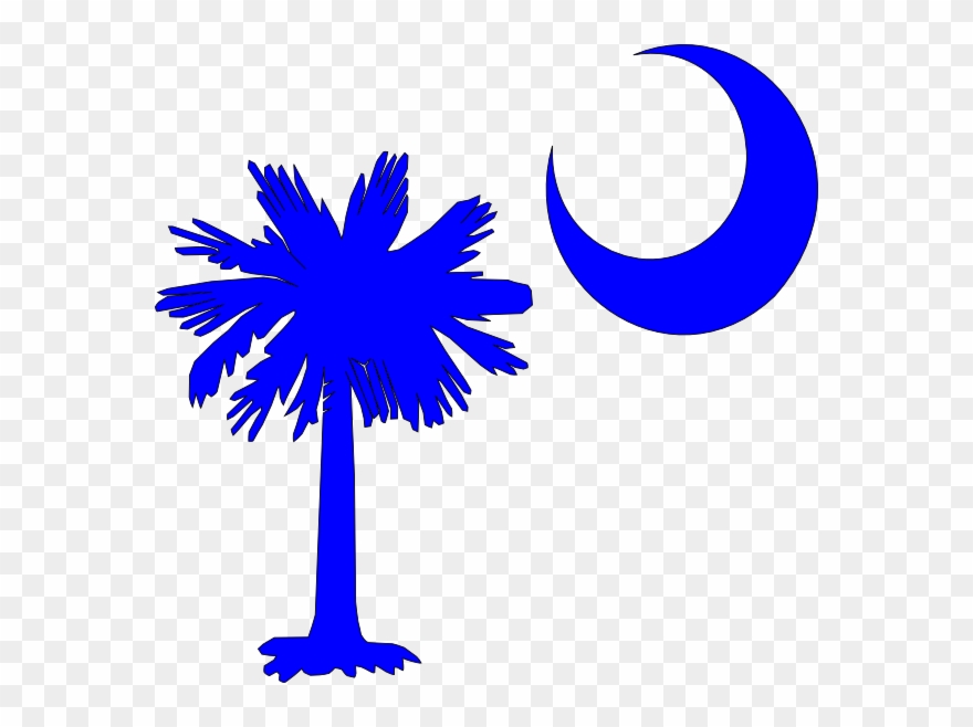 Original Png Clip Art File Sc Palmetto Tree Blue Right Transparent Png