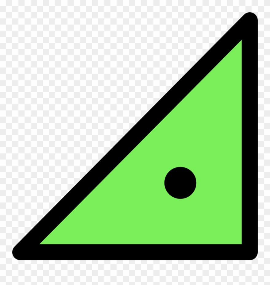 Triangle Right Clipart Triangle Clip Art - Triangle And Dot Rectangle - Png Download