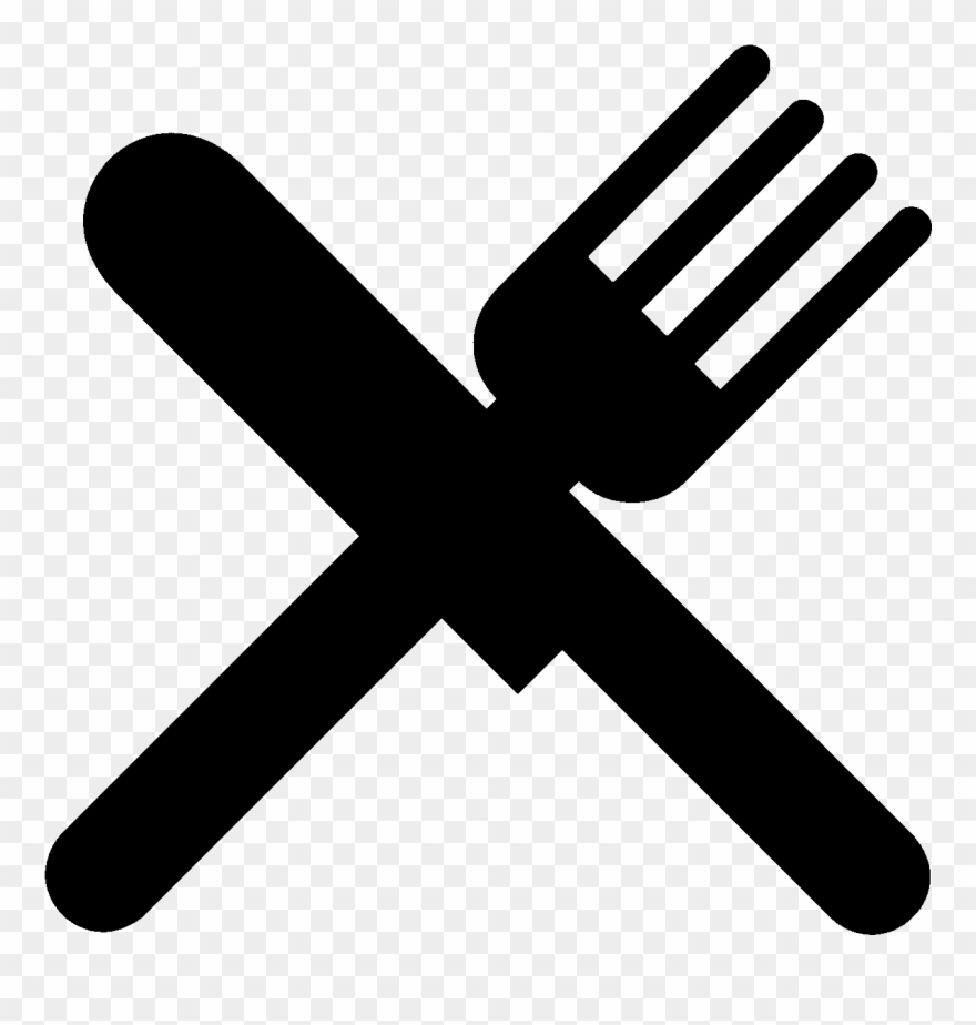 Green Knife And Fork Clip - Knife And Fork Logo Png Transparent Png