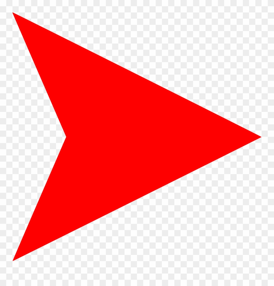 Download Red Arrow Right Png Clipart Arrow Clip Art - Triangle Flag Svg Transparent Png