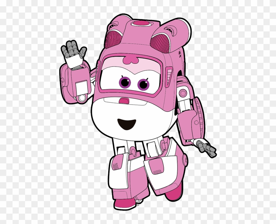 Jett Jet Dizzy - Naklejki Na Ścianę Super Wings Clipart