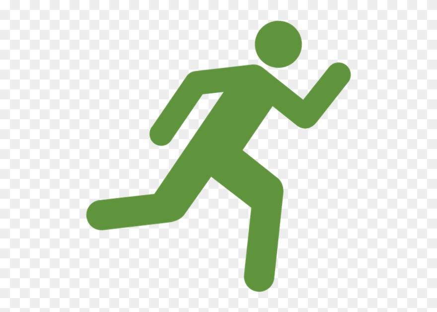 A Runner - Girl Running Away Clipart - Png Download
