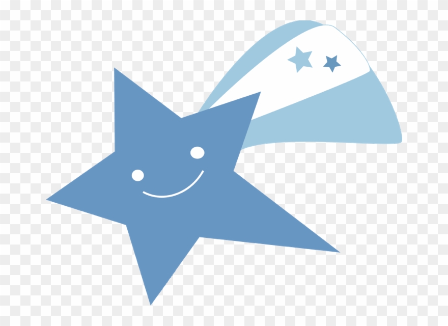 Shooting Star Clip Art Outline - Cartoon Rising Star - Png Download