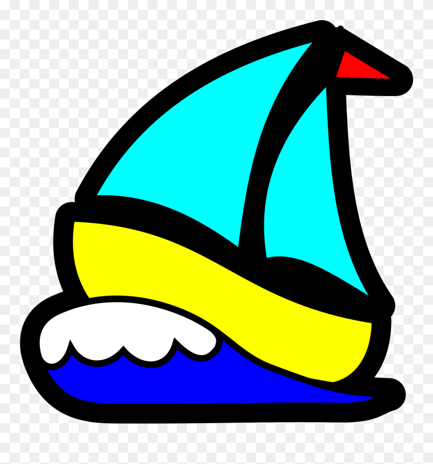Sail Boat Clip Art - Png Download