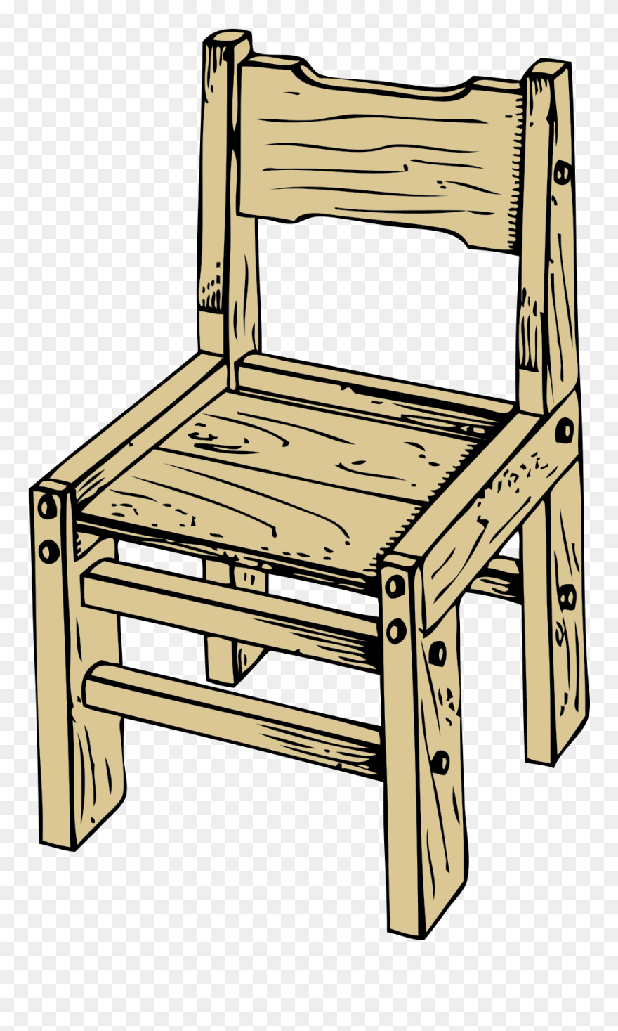 Rocking Chairs Furniture Bench Wood - Chair Clip Art - Png Download