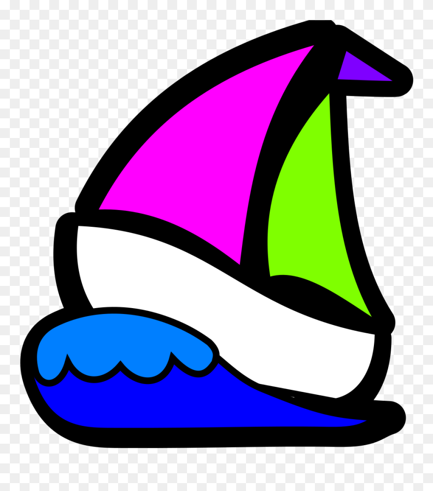 Sail Boat Clip Art - Png Download
