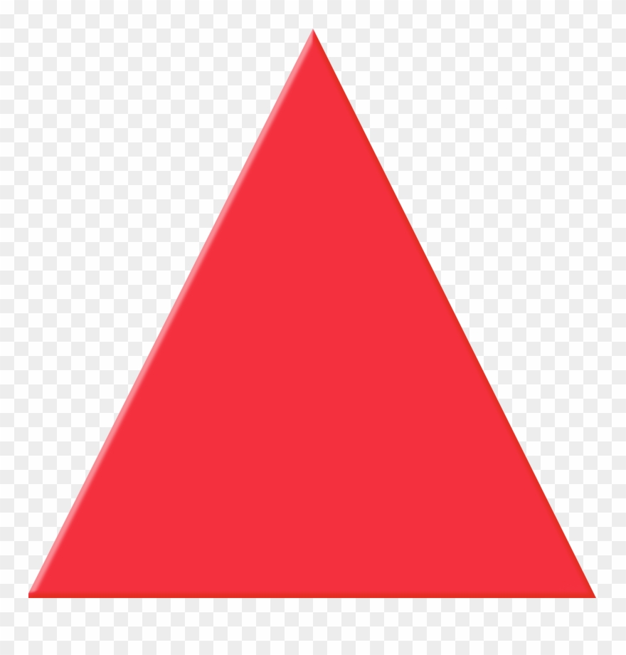 Right Triangle Clipart - Red Triangle - Png Download