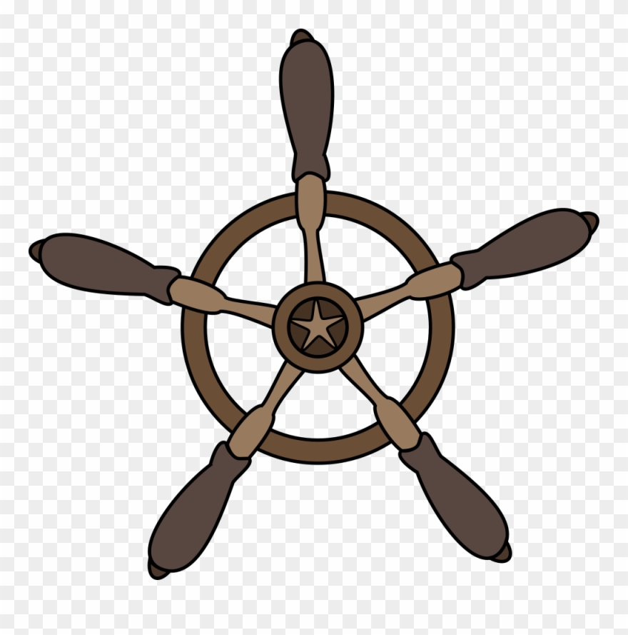 Ship Rudder Boat Motor Vehicle Steering Wheels Drawing - Boat Steering Wheel Cartoon Clipart