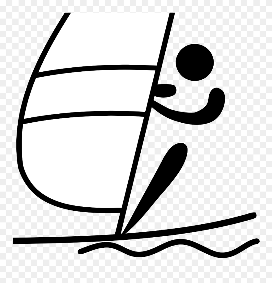 Olympic Sports Sailing Pictogram Clip Art - Piktogram Sports - Png Download