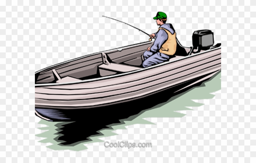 Fishing Boat Clipart Skiff - Fishing Boat - Png Download