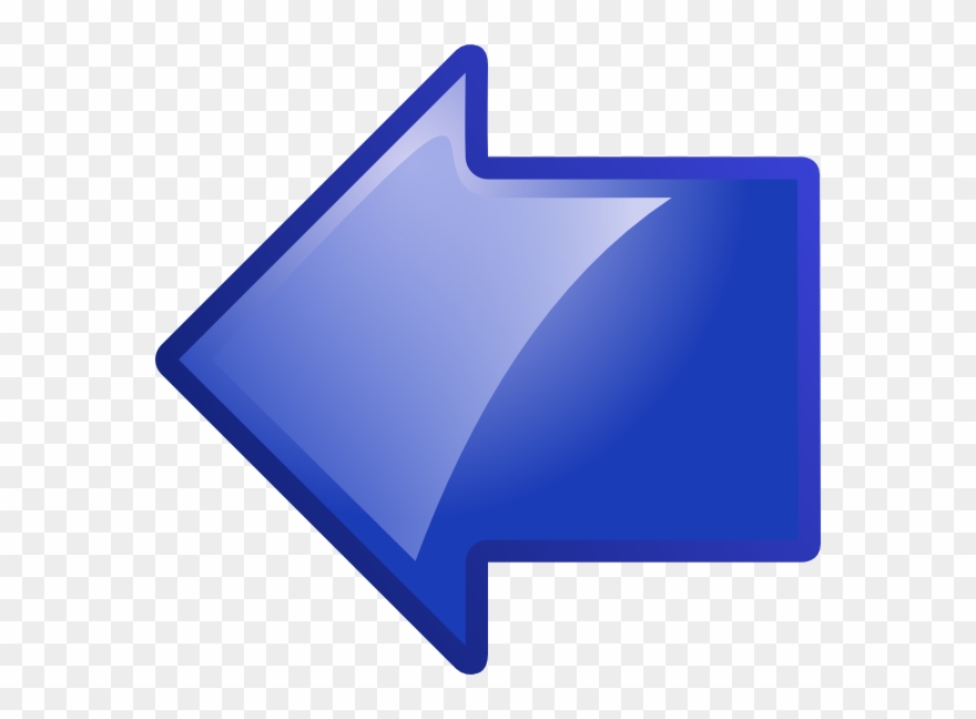 Picture Of Arrow Pointing Left - Navy Blue Arrow Clipart - Png Download