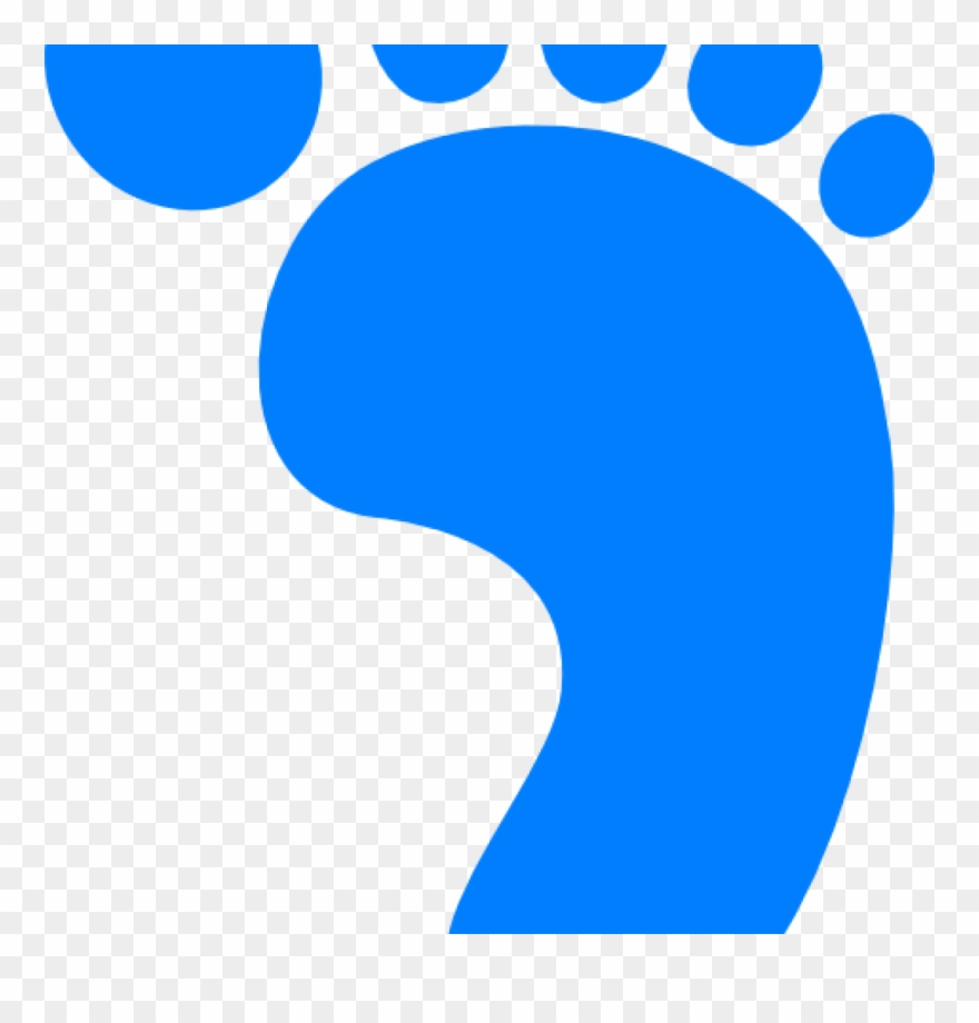 Baby Footprints Clipart Right Ba Footprint Clip Art - Portable Network Graphics - Png Download