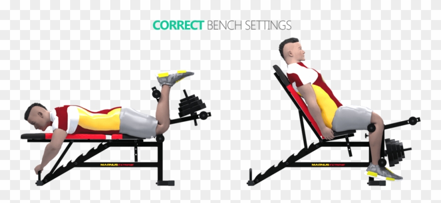 Exercise Bench Clipart Leg Exercise - Leisure - Png Download