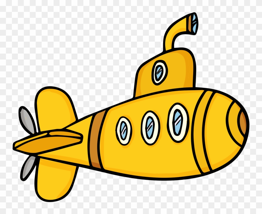 Commercial Fishing Boat Clipart - Cartoon Submarine - Png Download