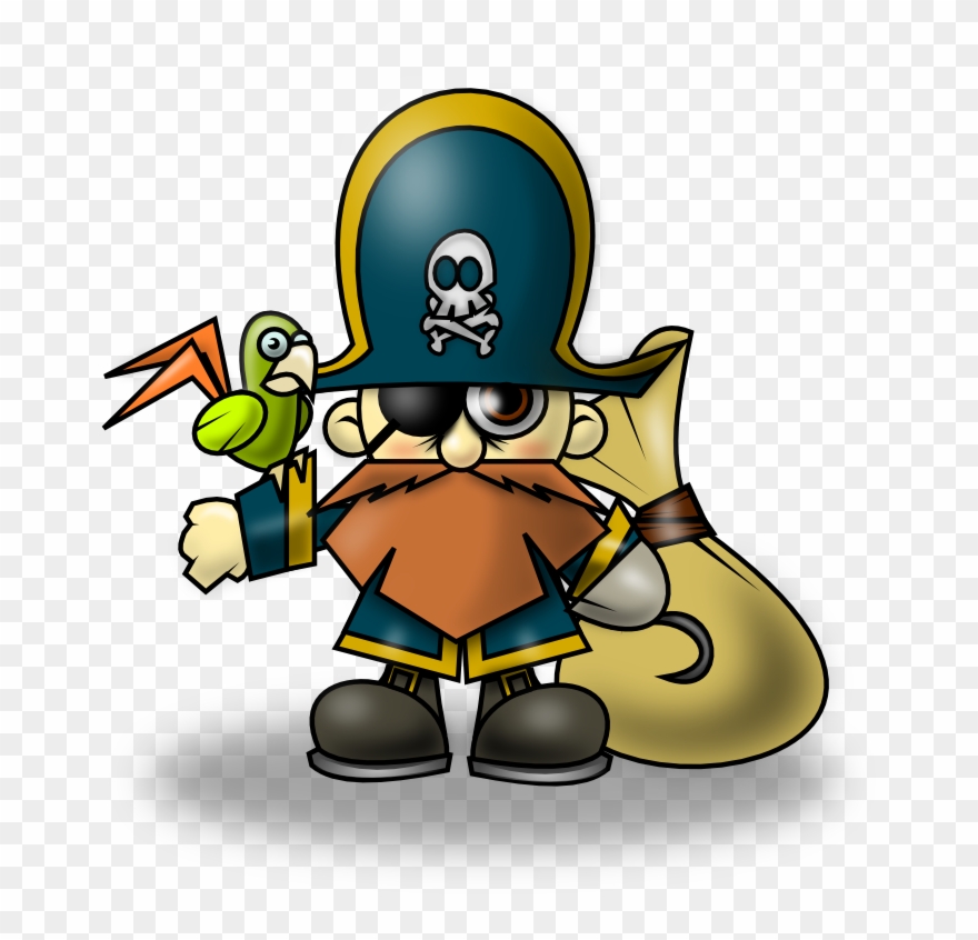 Pirate Clipart Clipartion Com - Pirate Of The Caribbean Cartoon - Png Download