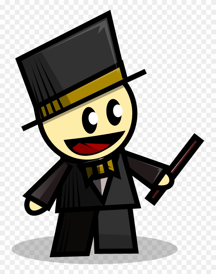 Magician Magic Clip Art 2 Image - Cartoon Magician Png Transparent Png
