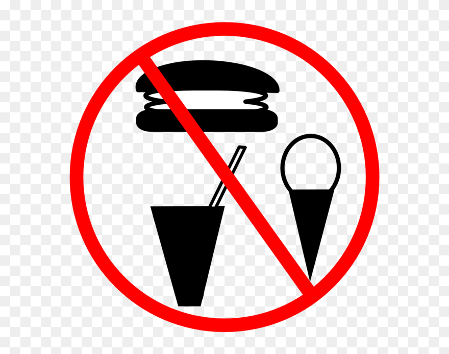 No Food Clip Art - Food Allowed - Png Download