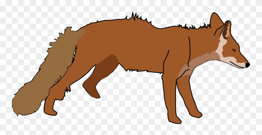 Red Fox - Brown Fox Clipart - Png Download