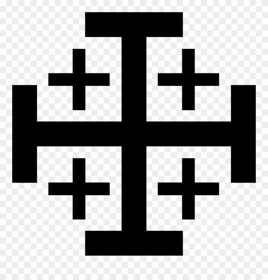 Crosses Images Clip Art - Jerusalem Cross Clip Art - Png Download