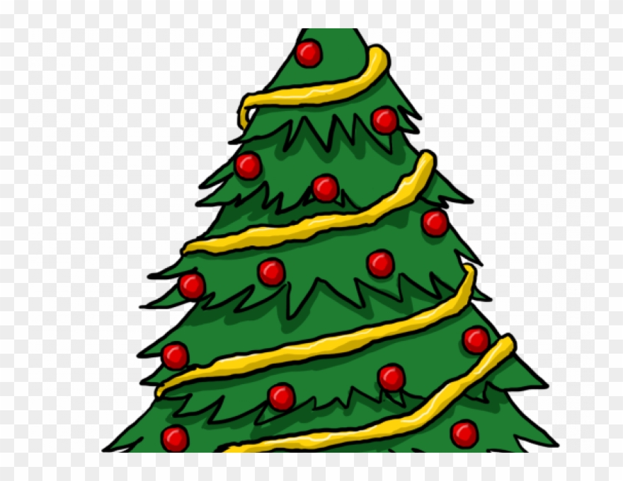 Market Comment December - Christmas Tree Draw Clipart - Png Download