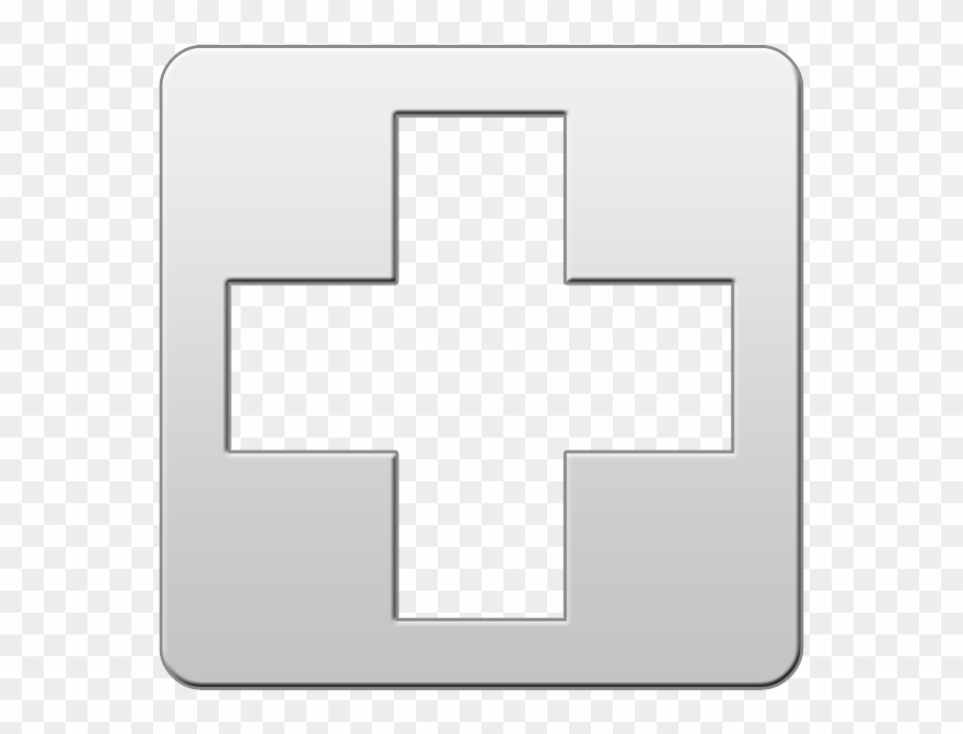 Medical Symbol Cross Clipart Image - Medical Symbol Black And White - Png Download