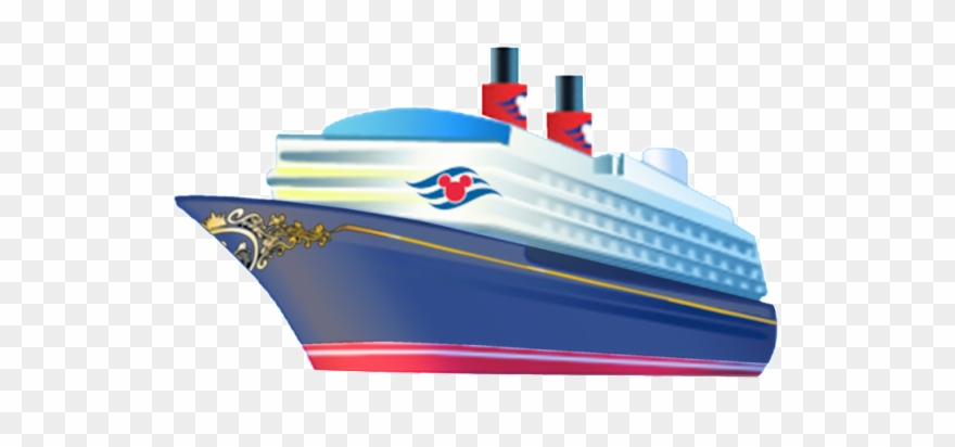 Yacht Clipart Cruise Ship - Cartoon Disney Cruise Ship - Png Download