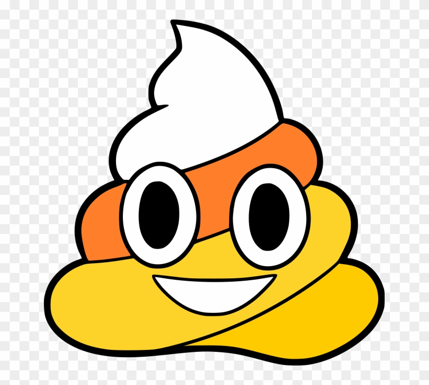 Transparent Library Crafting With Meek Corn - Candy Corn Poop Emoji Clipart