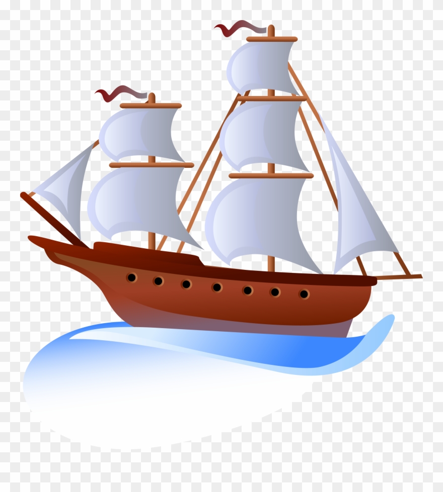 Clip Art Free Stock Boat Svg Yacht - Sailing Ship Clipart - Png Download