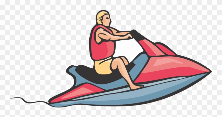 Nonsensical Jet Ski Clipart Personal Water Craft Sea - Jetski Clipart - Png Download