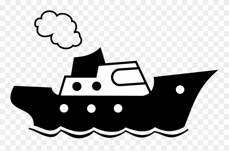 Ship Clipart Icon - Simple Ship Clip Art - Png Download
