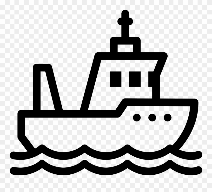 Svg Architecture Vector Icon - Fishing Boat Icon Clipart
