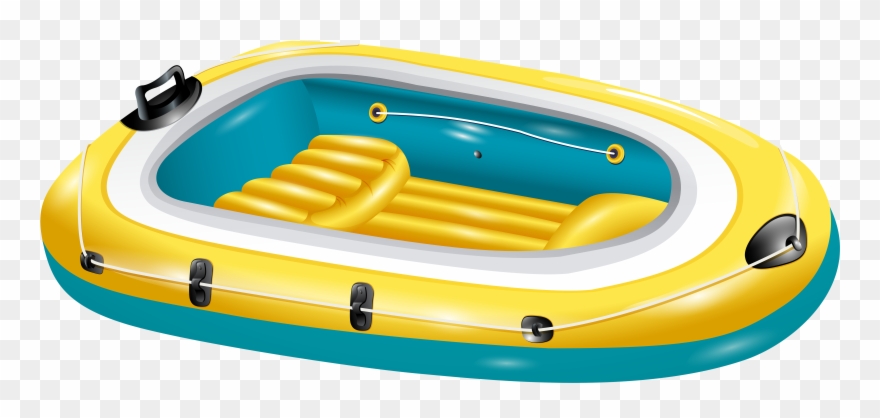 Summer Boat Transparent Clip Art Image Gallery Yopriceville - Inflatable Boat Clip Art - Png Download