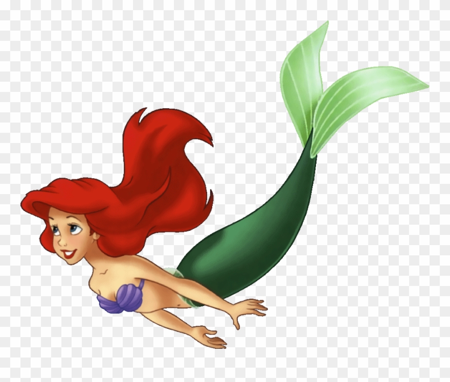 Bench Clipart Transparent - Ariel The Little Mermaid Swimming - Png Download