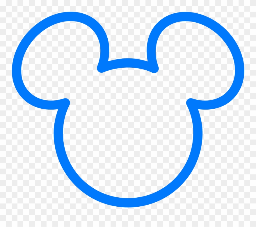 Graphic Download Line Mickey Mouse The Walt Company - Mickey Mouse Symbol Clipart