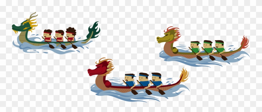 Dragon Boat Festival Bateau-dragon - Dragon Boating Png Clipart