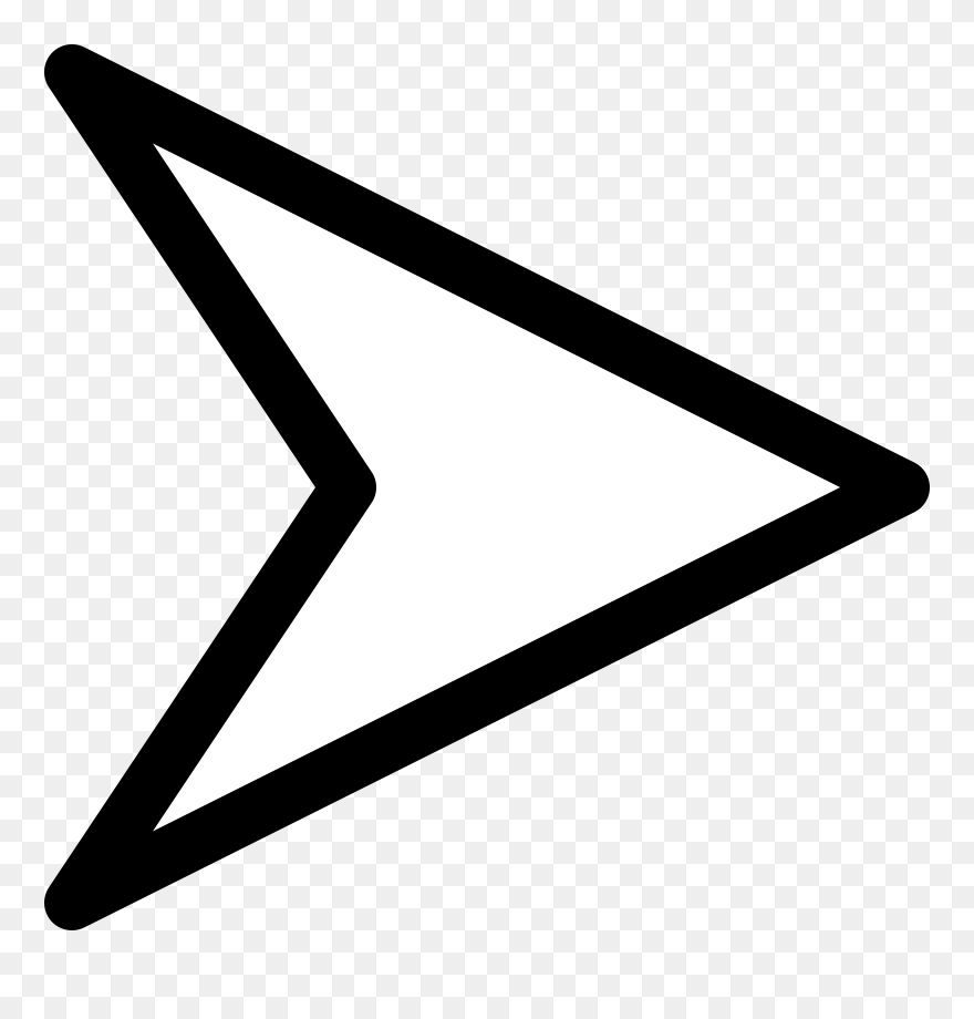 Plain Right White Arrow Clip Art At Clipart Library - Right Arrow Icon Vector - Png Download