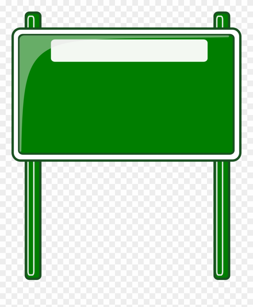 Png Library Board Clip Message - Blank Road Sign Transparent