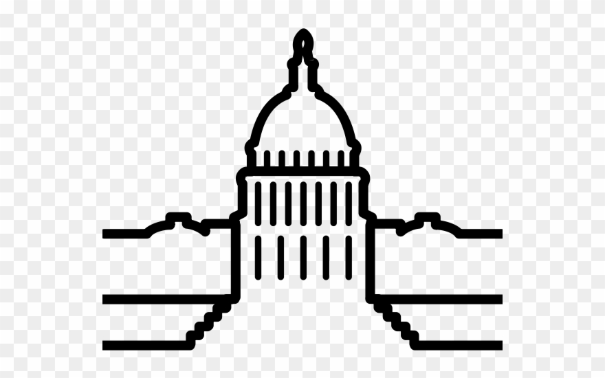 Political Clipart Legislation - Black And White Congress Clipart - Png Download