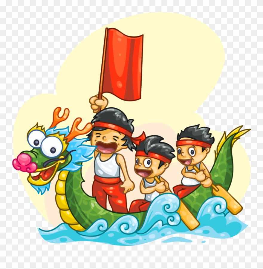 Dragon Boat - Dragonboat Cartoon Transparent Clipart